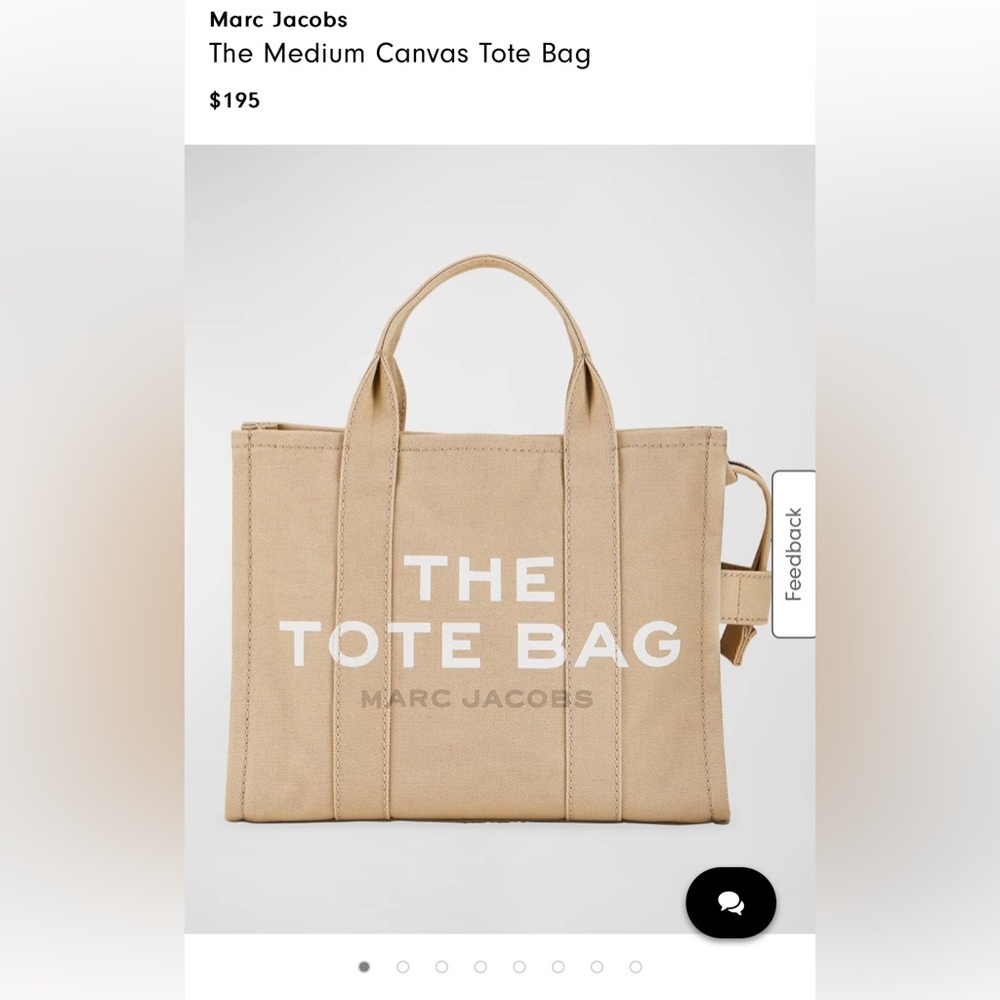 Marc Jacobs The Canvas Medium Tote Bag Beige
